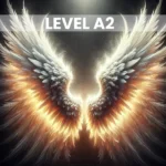 Glowing angel wings symbolizing English Level A2