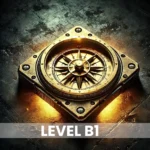 Golden compass symbolizing guidance and progress for Level B1 English learners